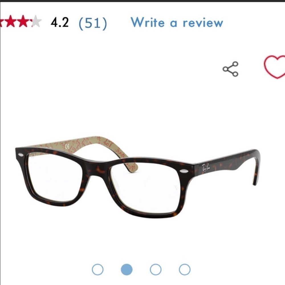 Ray-Ban Tortoise Eye Glasses Frames - Picture 2 of 6